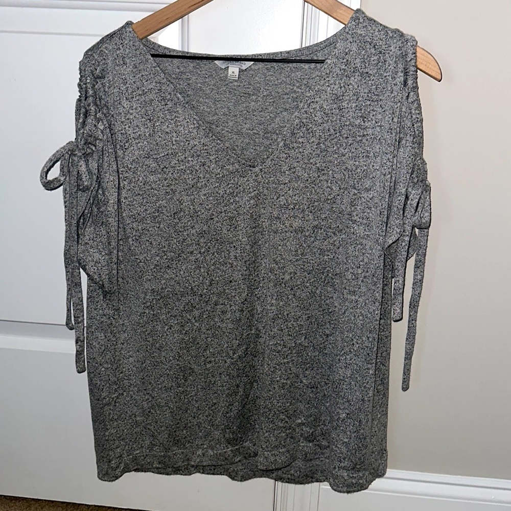 Ladies Lucky Brand Tie Sleeve Summer Sweater